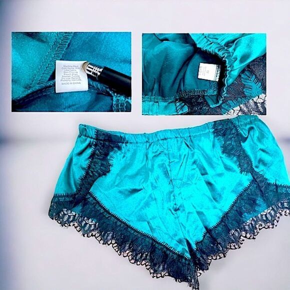 Lingerie l 2-Piece Set l Emerald Green l Lace Accent l Adjustable Straps l M New - Picture 6 of 9